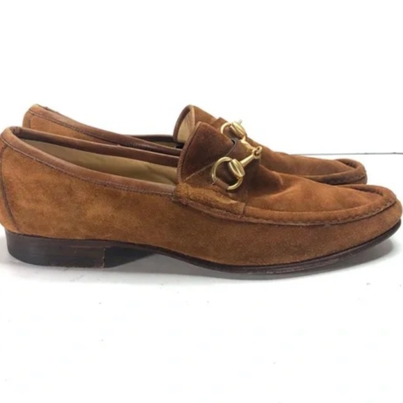 VINTAGE GUCCI HORSEBIT 1953 SUEDE LOAFER - Picture 5 of 8